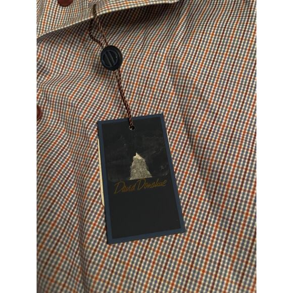 David Donahue Shirt Mens 15.5 34/35 Button Up Long Sleeve Dress Shirt Check out - Picture 4 of 11